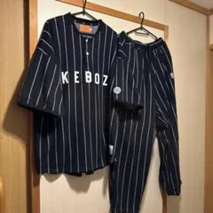 KEBOZ ストライプ ヘンリーネック セットアップのサムネイル