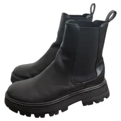 ビューティーアンドユース サイドゴアブーツ 厚底　23cm