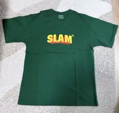 新品 SLAMBLE半袖Tシャツ ダークグリーン L