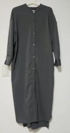 ジャーナルスタンダードレリューム　2wayシャツワンピース　ロング丈　グレー