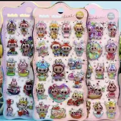 ラブブ 立体シール ボンボンドロップ ラメラメ
