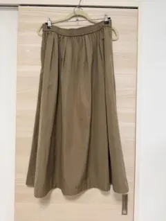 GU ベージュ フレアスカート XL