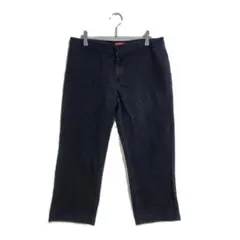 Dickies クロップドワークパンツ M相当 ブラック カジュアル おしゃれ