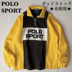【未使用】ポロスポーツラルフローレン90sデッドストック ハーフジップスウェット