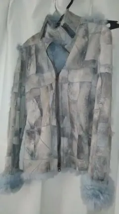 【新品/本皮/ファー/高級/ラビットファー※説明必読】　アウター　ジャケット