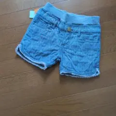 ★お値下げ★キッズ キルティング ショートパンツ デニム調