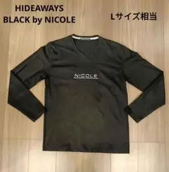 【極美品】HIDEAWAYS BLACK by NICOLE Vネック ロンT