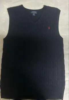 Polo Ralph Lauren ネイビー ケーブルニットベスト XL