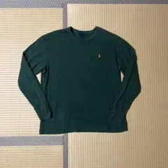 Polo by ralph lauren ポロ 長袖T グリーン M