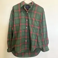Ralph Lauren 緑チェック柄長袖シャツ サイズ6