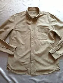 無印良品　ボタンダウン 長袖シャツ 　Lサイズ ベージュ