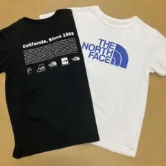 ノースフェイス キッズ 150 Tシャツ 2枚セット 白 黒