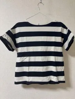 earth music&ecology ボーダー ネイビー Tシャツ M