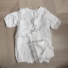 セレモニードレス ベビードレス 新生児 退院着 お宮参り ロンパース