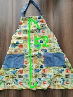 子供用エプロン 恐竜カラフルデザイン