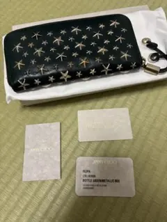 JIMMY CHOO ジミーチュウ　長財布 グリーン　正規品のサムネイル