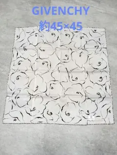 新品未使用　GIVENCHY　ジバンシィ 花柄ハンカチ　約45×45 ビンテージ