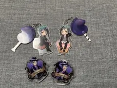 ツイステ　フロイド ジェイド アクリルキーホルダー、アクリルバッジ