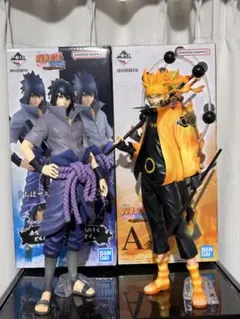 一番くじ NARUTO 紡がれる火の意志 A賞六道ナルト六道B賞サスケ輪廻写輪眼のサムネイル