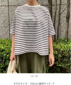 後タックフレア半袖Tシャツ Fサイズ