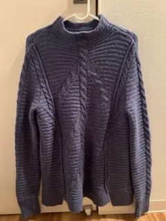 GAP ケーブルニット 長袖セーター ブルー