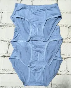 新品 男児 ブリーフ パンツ 3枚セット 130 サイズ　ブルー 無地
