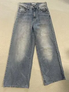 ワイドデニムパンツ ライトブルーのサムネイル