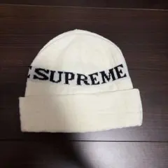 Supreme ニット ビーニー ホワイト