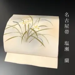 あき 絽塩瀬 作家物 露草 トンボ 手描き 九寸名古屋帯 あき様専用 絽塩瀬 作家物 露草 トンボ 手描き 九寸名古屋帯 - メルカリ