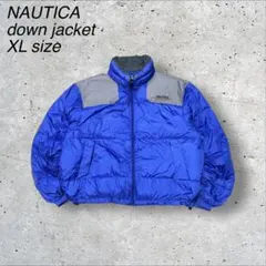 90sNAUTICAノーティカ極配色フリースジャケットエルボーパッチXL 