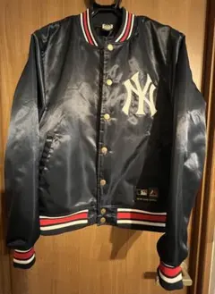 【M】マジェスティック　ニューヨークヤンキース　スタジャン 楽天市場】Majestic パデッドサテンジャケット(スタジャン
