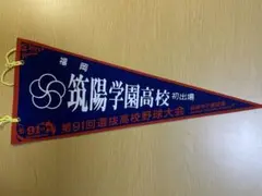 第91回選抜高校野球大会 筑陽学園高校 記念ペナント