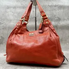 COACH コーチ マディソン ショルダーバッグ 肩掛け オレンジ