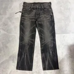 Levi's リーバイス 502 ひび割れパッチ ユーズド加工 ストレート