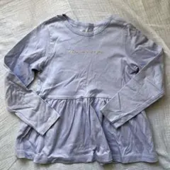kate spade 薄紫 フリル付き長袖カットソー 120