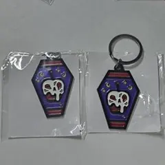 ツイステ エペル アイコンメタルキーホルダー 2点セット ポムフィオーレ