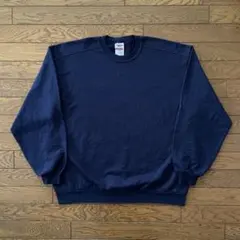 JERZEES Premium Fit スウェット 前Vガゼット ネイビー XL