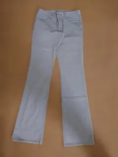 トルネードマート Mサイズ ブーツカットパンツ ライトグレー ストレッチ素材
