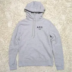 A.P.C. グレー フード付きパーカー S Amazon.co.jp: [アーペーセー] ジップアップパーカー フーディ グレー