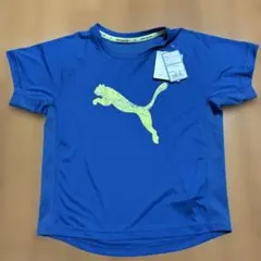 新品タグつき　PUMA 青 Tシャツ レギュラーフィット　130