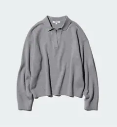 UNIQLO スムースコットンリラックスポロセーター