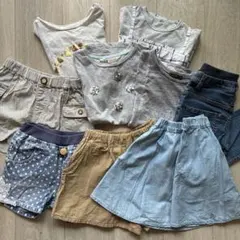 キッズ服セット（Tシャツ・パンツ・スカート）