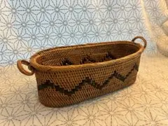 バリ島アタ製 小物入れ(楕円形)のサムネイル