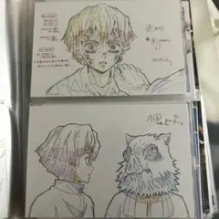 鬼滅の刃 展示原画ポストカード 我妻善逸セット ufotable 絵巻カフェ