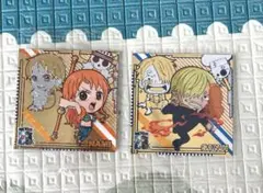 ワンピース　ウエハース　2枚　ナミ　サンジ