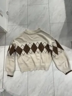 INGNI ダイヤモンド柄 長袖ニット