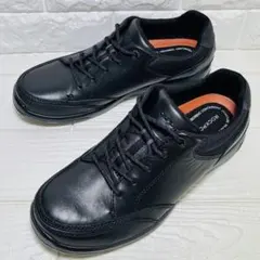 【未使用】ROCKPORT ロックポート レザースニーカー 黒 26.5cmのサムネイル