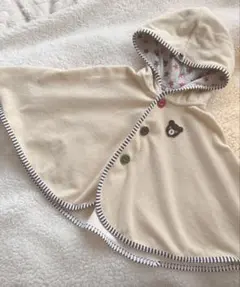 DOUBLE.B フード付きベビーポンチョ F