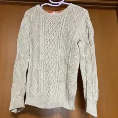 GLOBAL WORK ケーブルニットセーター Mサイズ クリーム