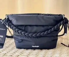 新品 topologie ブラックショルダーバッグ